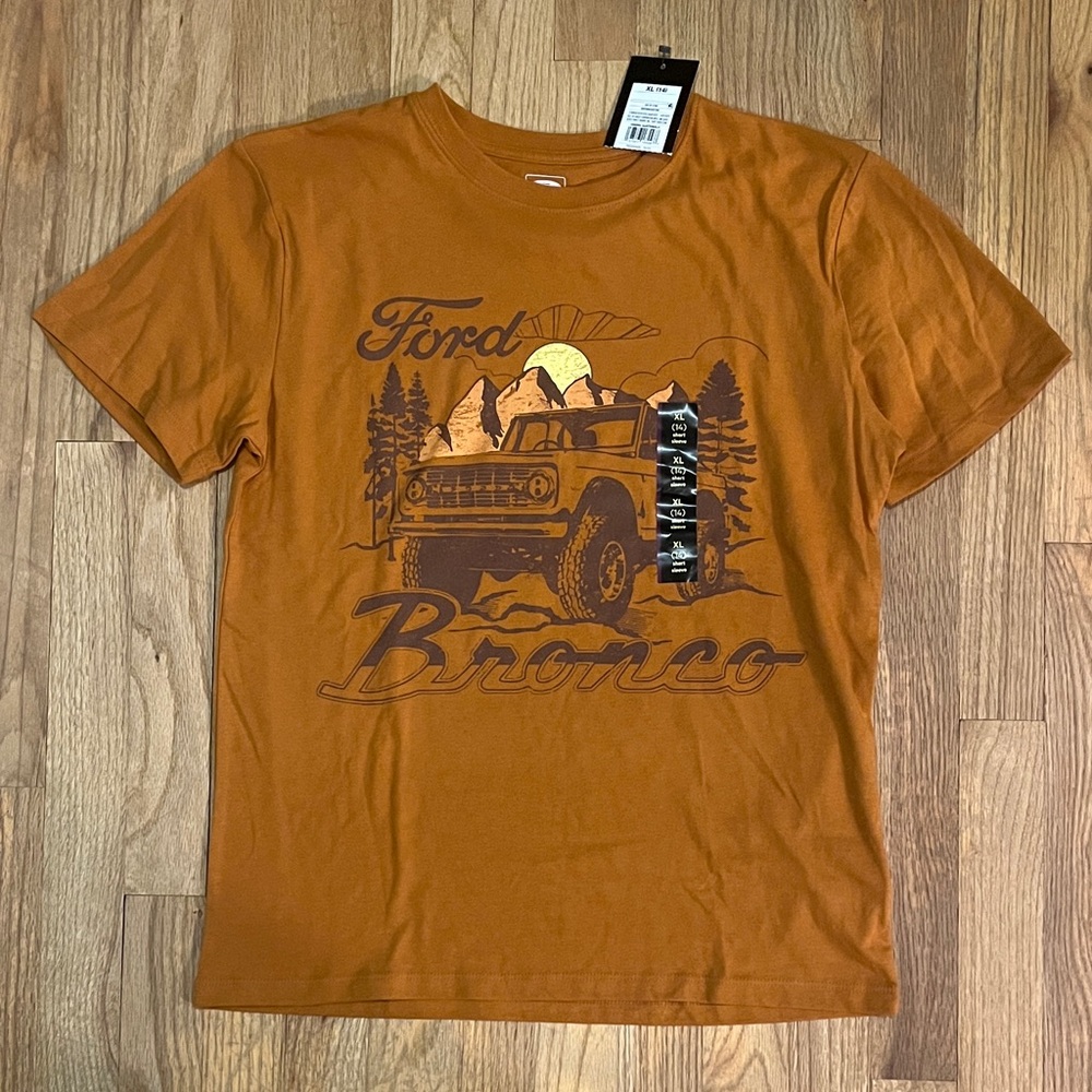 NWT Ford Bronco Kids Orange T-Shirt